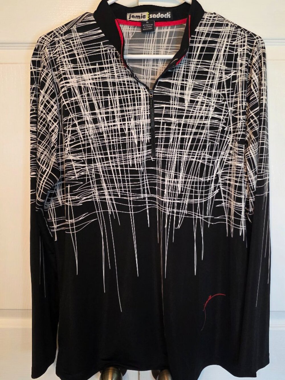 Jamie Sadock Women's Black and White Graphic Pattern NWOT XL
